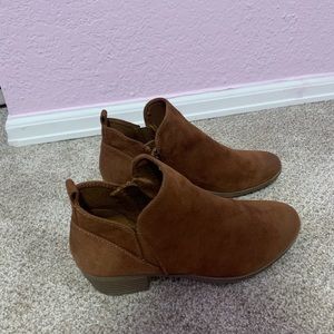 brown ankle boots